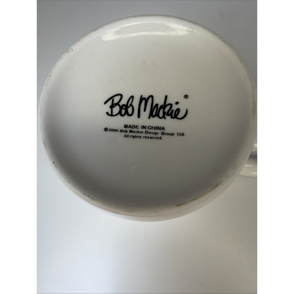 Bob Mackie Design Group Coffee‎ Mug Fruit and Ribbon 2000 Art Deco Cottagecore - Picture 7 of 7